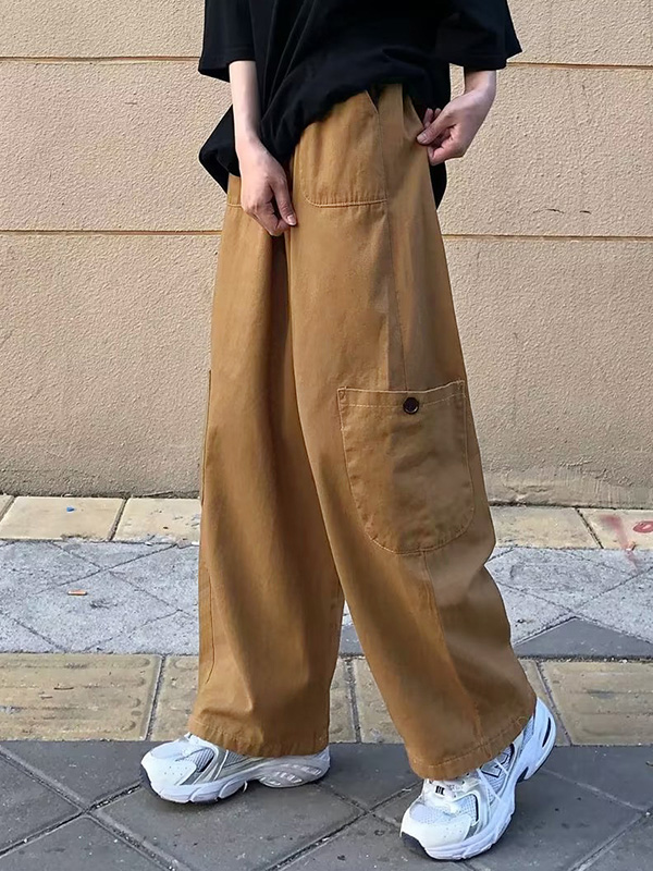 Lässige lockere Cargohose für Herren-4